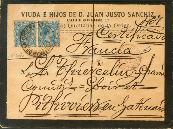 0000114175 - Spain. Alfonso XIII Registered Mail