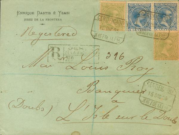 0000114187 - Spain. Alfonso XIII Registered Mail