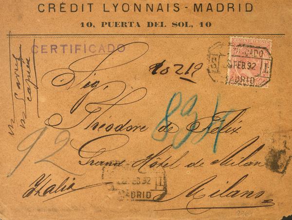 0000114248 - Spain. Alfonso XIII Registered Mail