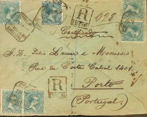 0000114249 - Spain. Alfonso XIII Registered Mail