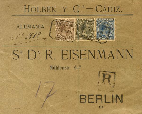 0000114251 - Spain. Alfonso XIII Registered Mail