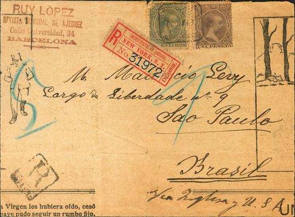 0000114283 - Spain. Alfonso XIII Registered Mail