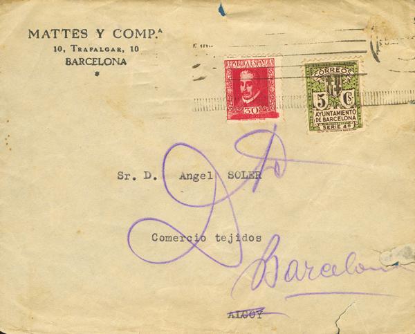 0000117091 - Cataluña. Historia Postal