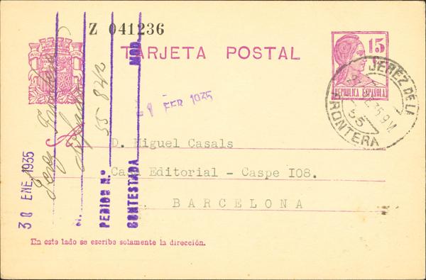 0000117100 - Andalusia. Postal History