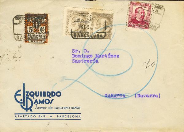 0000117156 - Cataluña. Historia Postal