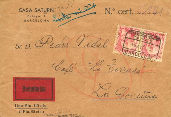 0000117158 - Cataluña. Historia Postal