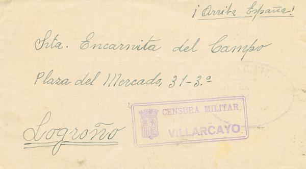 0000118520 - Zona Nacional. Censura Militar Bando Nacional