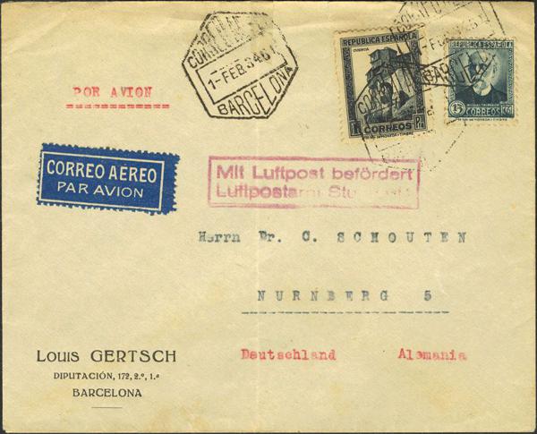 0000004333 - Spain. Spanish Republic Airmail