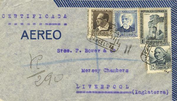 0000004335 - Spain. Spanish Republic Registered Mail