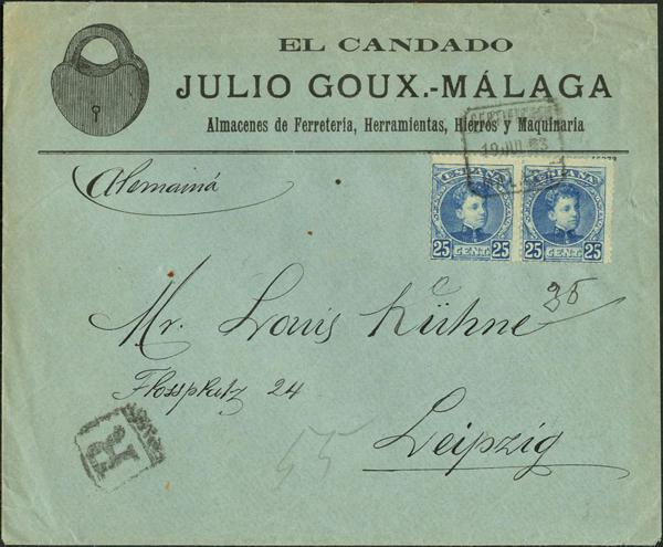 0000004696 - Spain. Alfonso XIII Registered Mail
