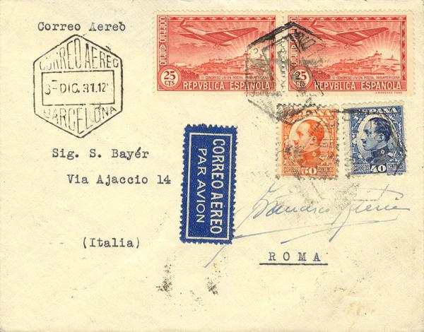 0000004952 - Spain. Spanish Republic Airmail