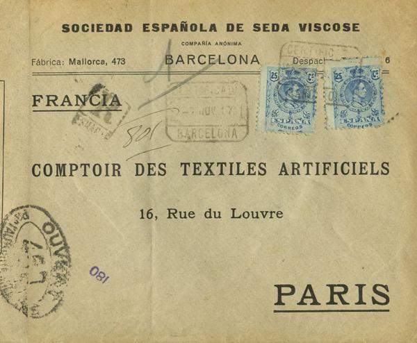 0000005369 - Spain. Alfonso XIII Registered Mail