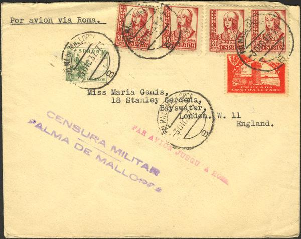 0000010035 - Zona Nacional. Bando Nacional Correo Aéreo
