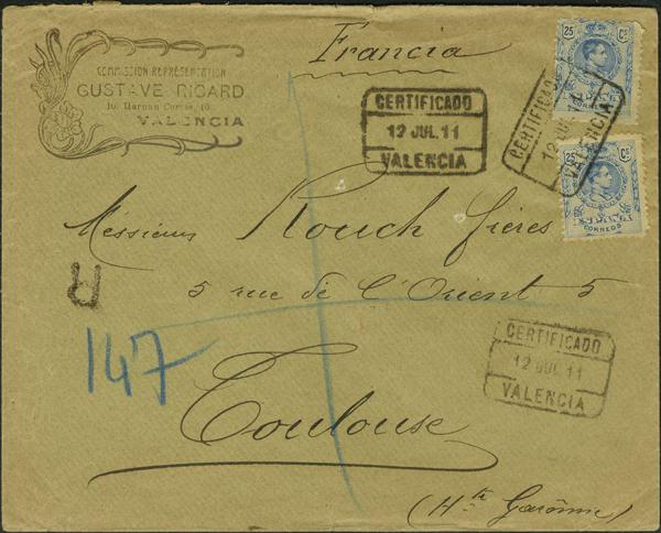 0000010318 - España. Alfonso XIII Correo Certificado