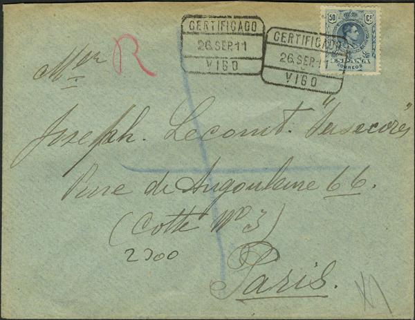 0000010352 - España. Alfonso XIII Correo Certificado