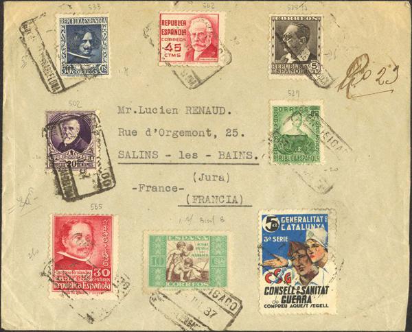 0000010563 - Spain. Spanish Republic Registered Mail