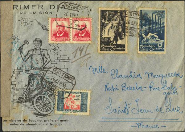 0000010677 - Spain. Spanish Republic Registered Mail