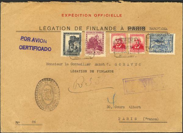 0000010846 - Spain. Spanish Republic Registered Mail