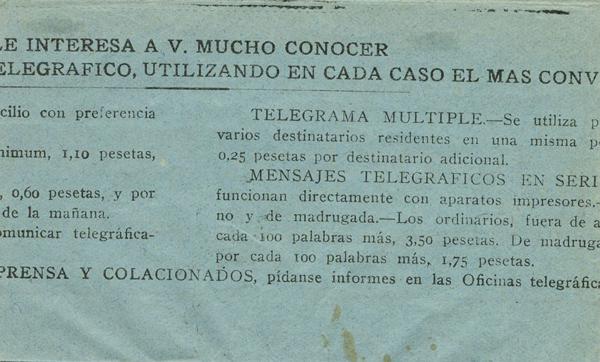 0000012422 - Otros apartados. Telegramas