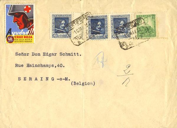 0000012468 - Spain. Spanish Republic Registered Mail