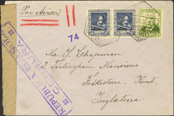 0000012634 - Spain. Spanish Republic Airmail