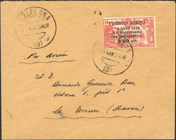 0000012917 - Spain. Spanish Republic Airmail