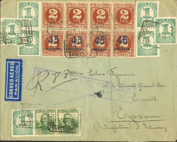 0000014150 - Spain. Spanish Republic Airmail