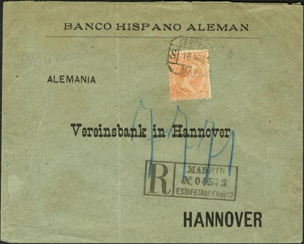 0000014229 - Spain. Alfonso XIII Registered Mail