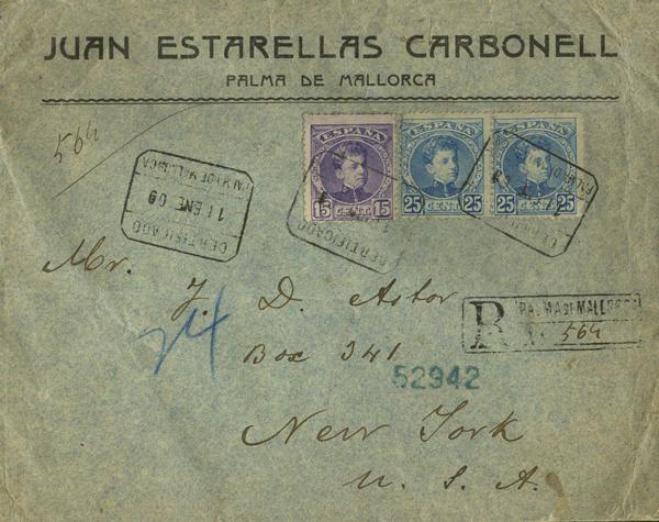 0000014428 - Spain. Alfonso XIII Registered Mail
