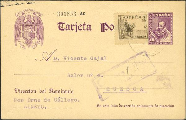 0000015009 - Entero Postal. Oficial