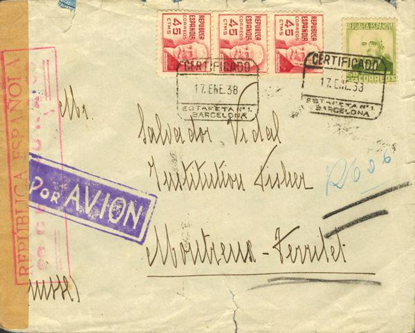 0000016015 - Republican Zone. Bando Republicano Airmail