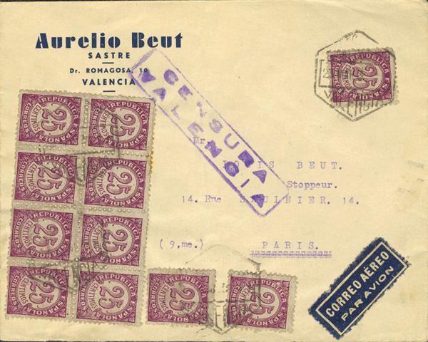 0000020203 - Republican Zone. Bando Republicano Airmail