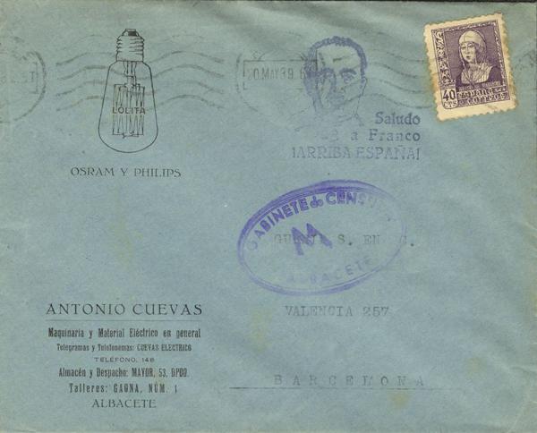0000022040 - National Zone. Military Censorship Bando Nacional
