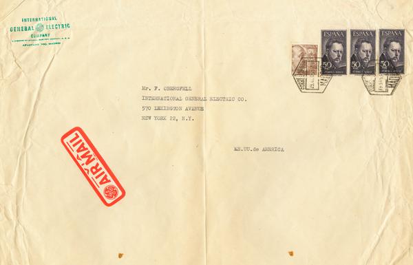 0000022759 - Spain. 2nd Centenary Airmail