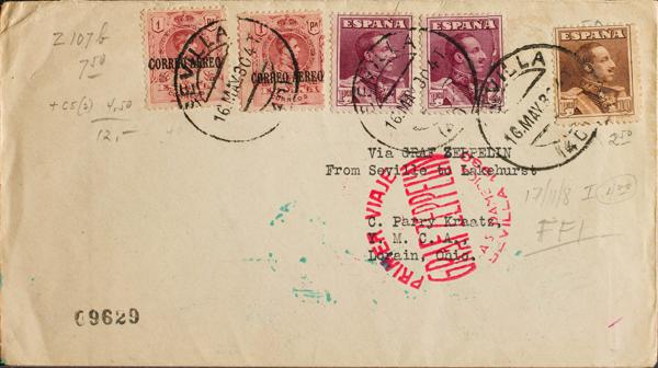 0000023226 - Spain. Alfonso XIII Air Mail