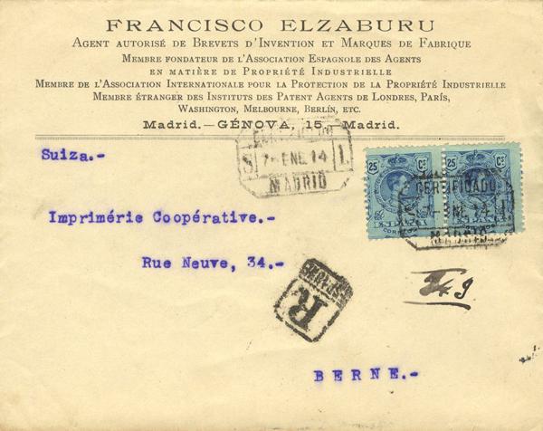 0000026197 - España. Alfonso XIII Correo Certificado
