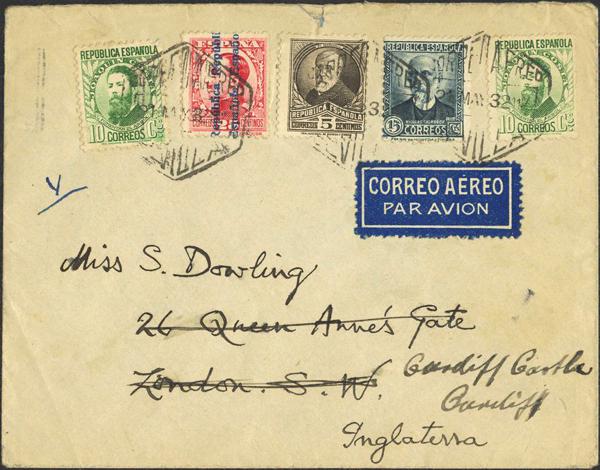 0000030208 - Spain. Spanish Republic Airmail