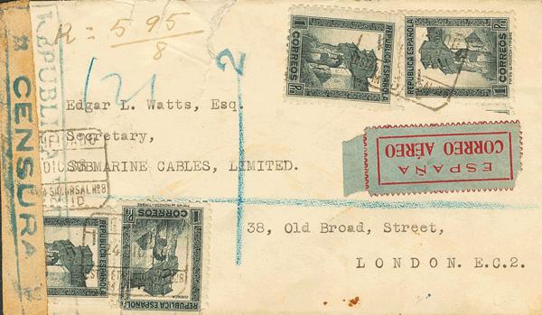 0000030307 - Spain. Spanish Republic Registered Mail