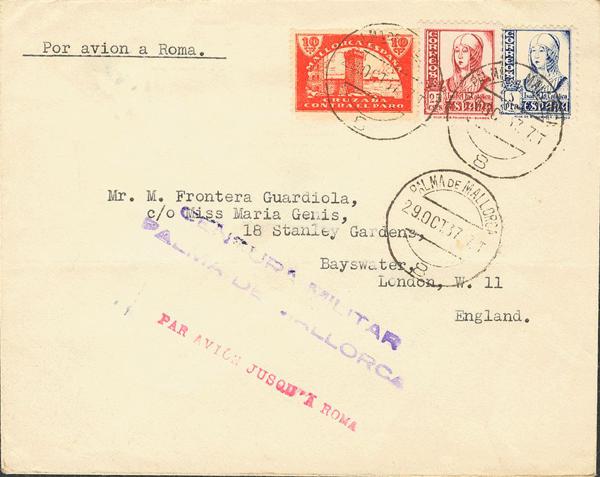 0000030382 - Zona Nacional. Bando Nacional Correo Aéreo