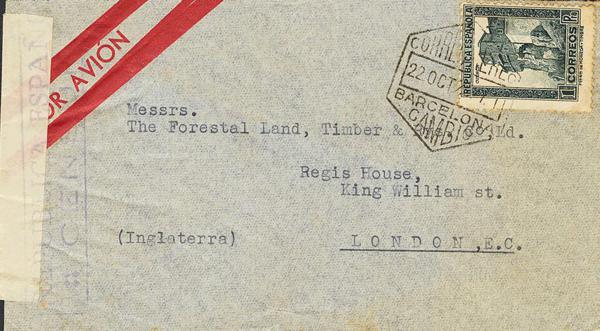 0000030393 - Spain. Spanish Republic Airmail