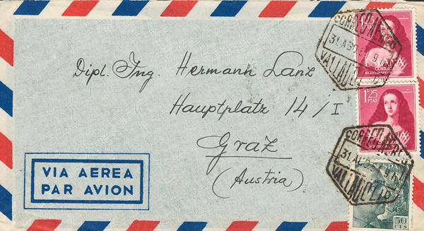 0000030403 - Spain. 2nd Centenary Airmail