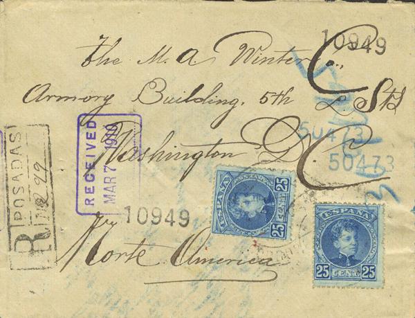 0000030563 - España. Alfonso XIII Correo Certificado