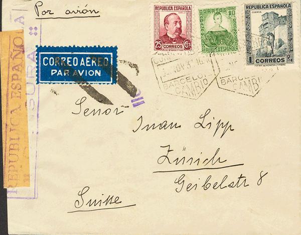 0000030904 - Spain. Spanish Republic Airmail
