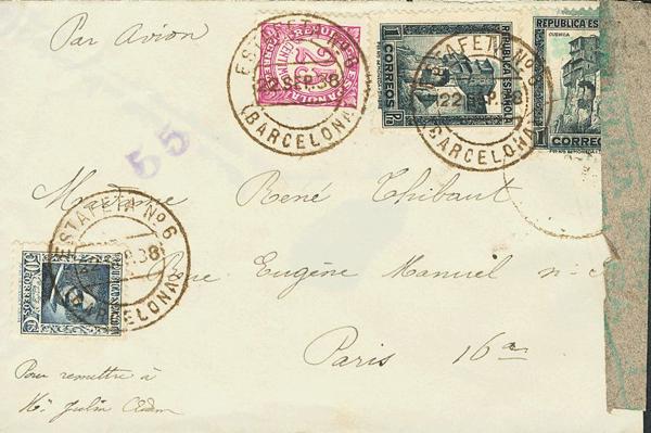 0000030905 - Spain. Spanish Republic Airmail