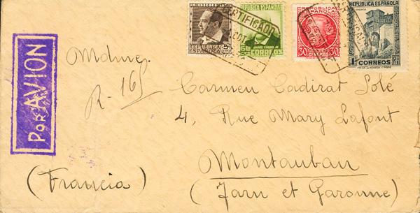 0000039763 - Spain. Spanish Republic Registered Mail