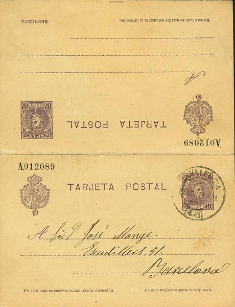 0000040196 - Entero Postal. Oficial