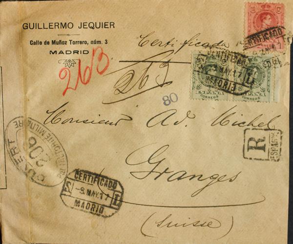 0000040321 - Spain. Alfonso XIII Registered Mail