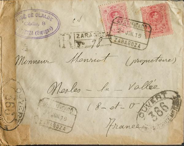 0000040322 - Aragon. Postal History