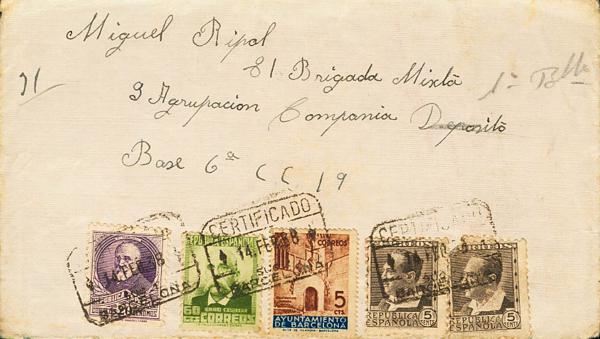 0000045085 - Spain. Spanish Republic Registered Mail