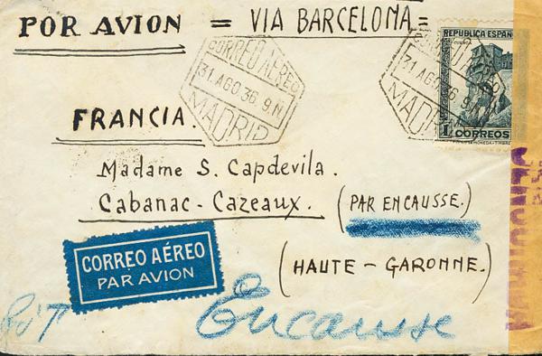 0000045087 - Spain. Spanish Republic Airmail